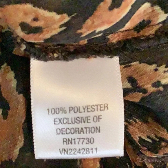 Xhilaration Animal Print Crop Top Size Small (Preowned) - Picture 3 of 6